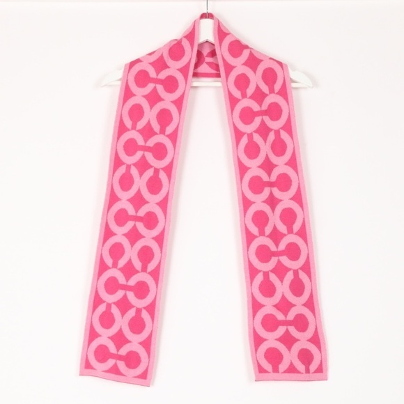 Coach Logo Merino Wool Scarf - Picture 3 of 6